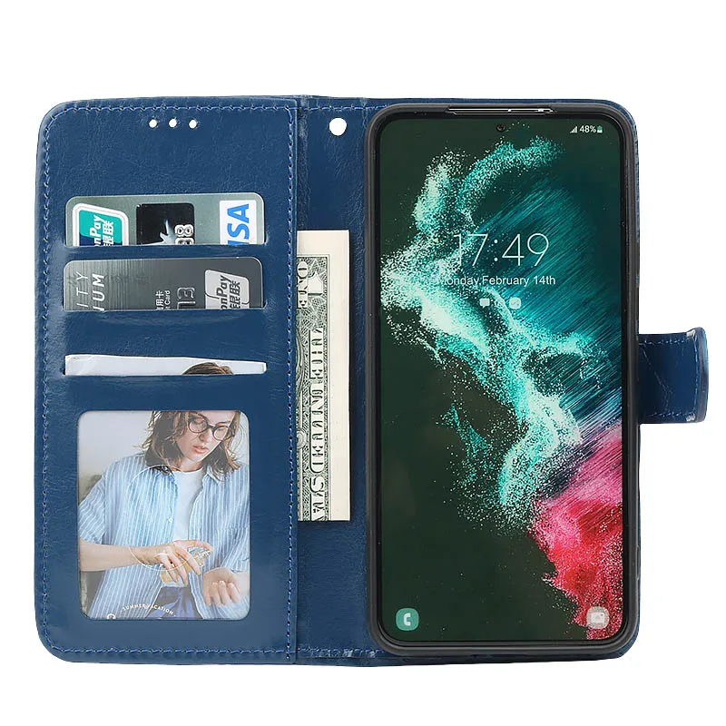Leather Flip Wallet Phone Case