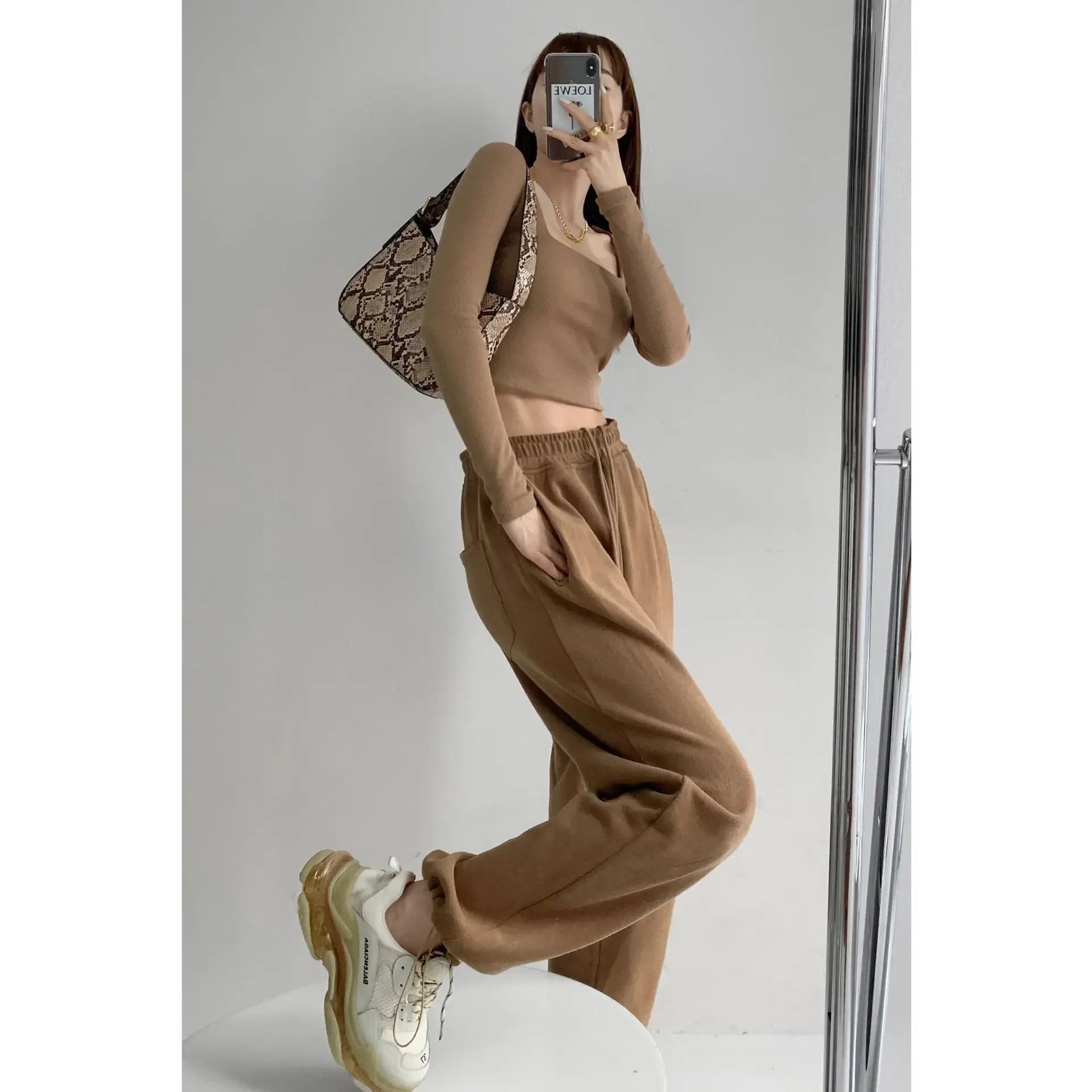 Women Sweatpants Pants 2022 Summer Loose Trousers Streetwear High Street Casual Hip Hop High Waist Solid Baggy Pants Joggers