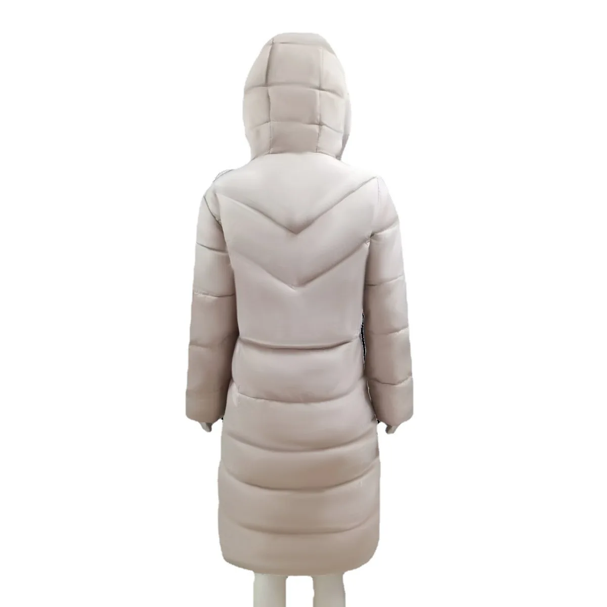 Winter New Fashion Women's Simple Hooded Solid Color Casual Trendy Elegant Long Sleeve Down Jackets Female Slim Coats Clothes
