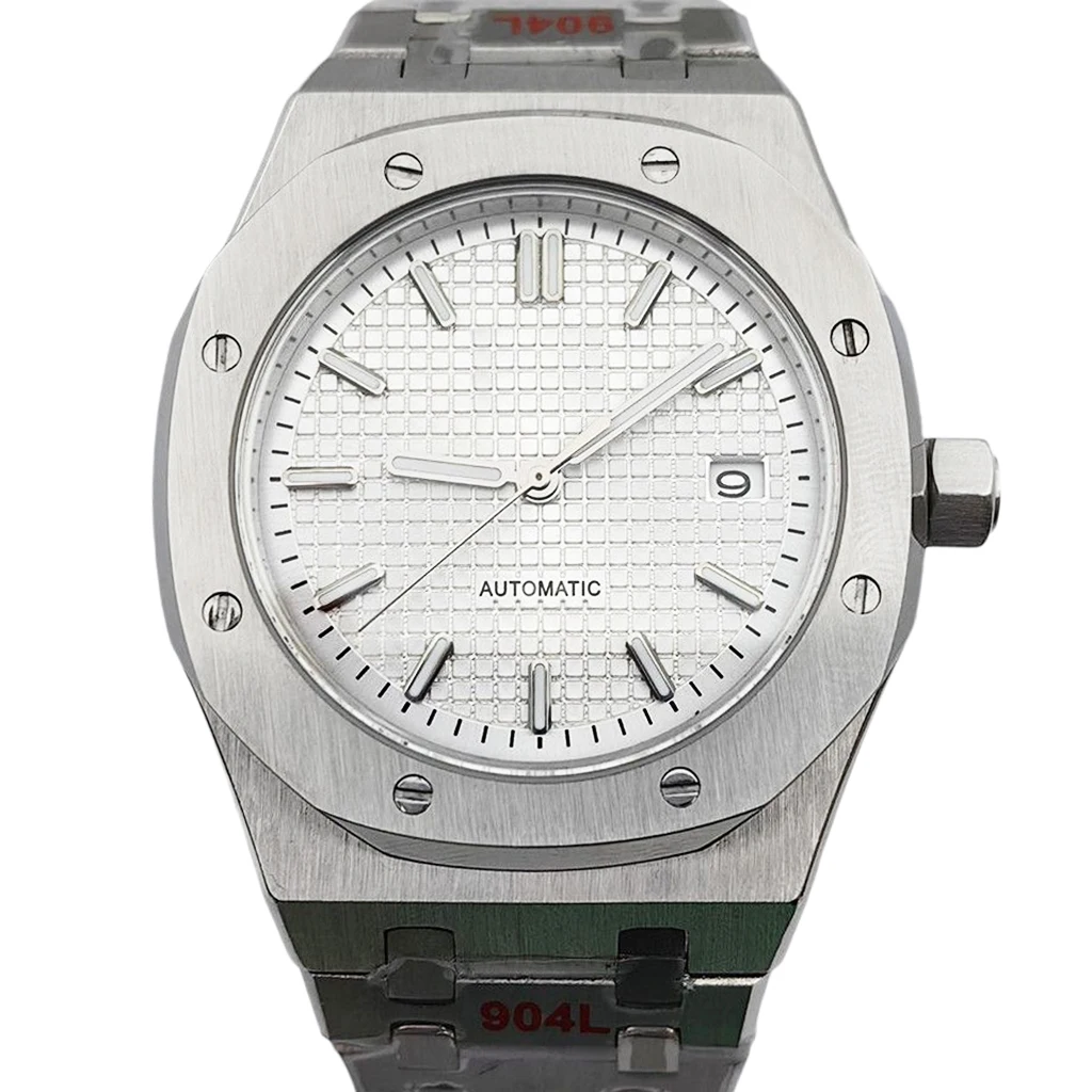

New Original 41mm Fashion Watch 100m Waterproof NH35 Automatic Movement Sapphire Glass Stainless Steel Case Strap Men's Watch