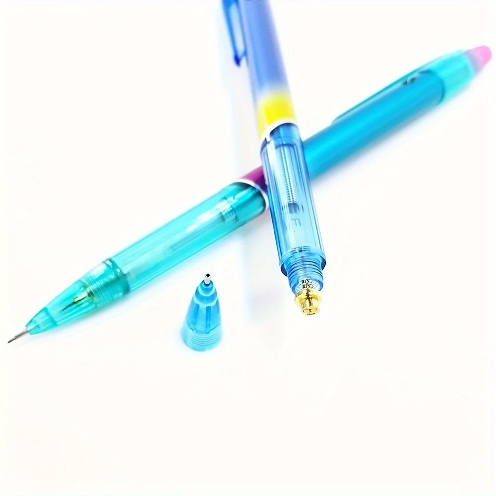 Creative Rainbow Mechanical Swinging Pencil 0.5/0.7mm Replaceable Automatic Lead Art Painting Sketch Writing Supplies Stationery 3
