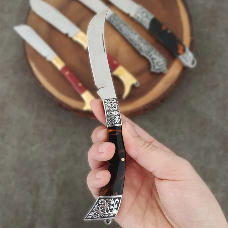 カチャカ 刀 鋼の刃 木製ハンドル 古兵器 武具 刀装具 鍛造打 鋼刀 冷兵器 New Hot Selling Copper Head Solid Wood Pattern Etching Steel