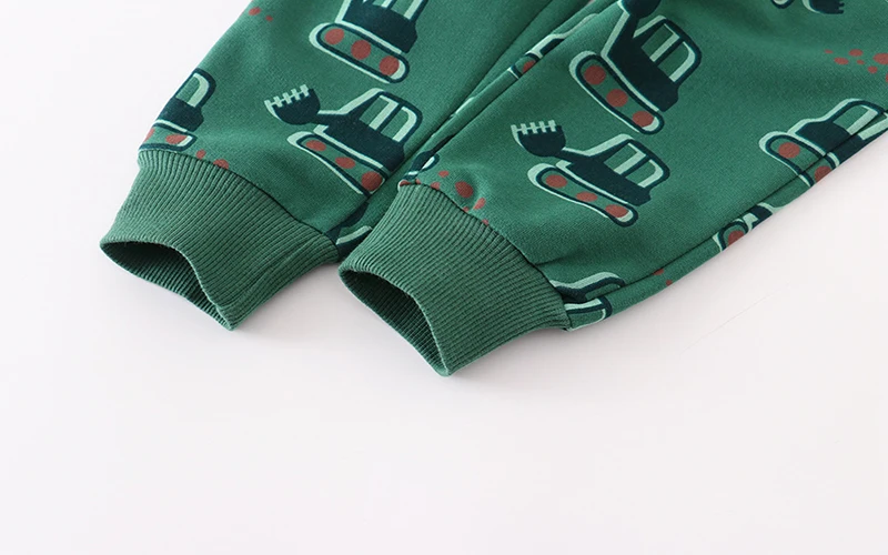 Cotton 2025 Autumn Spring Toddler Baby Boys Children'Clothing Excavators Trousers Kids Clothes Sweatpants Pants