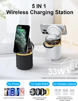 Multi-functional Magnetic Wireless Charger Night Light Speaker For Apple Watch&iPhone 17 16 15 14 13 12 Pro Max&AirPods 4/3 Pro - Image 2