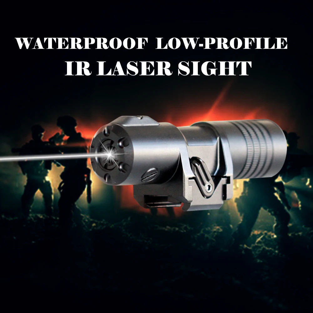Laser Sight Low Base Aluminum Waterproof IR Powerful laser Pointer Tactical Adjustable Infrared Laser Sight Hunting AK47 AR15