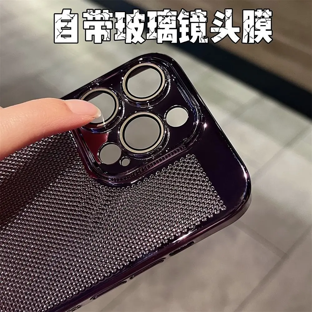 Self-lens film 15promax phone case summer ultra-thin iPhone 14Pro plating 13p simple 12 15promax 14promax 13proamx 12promax 11pr