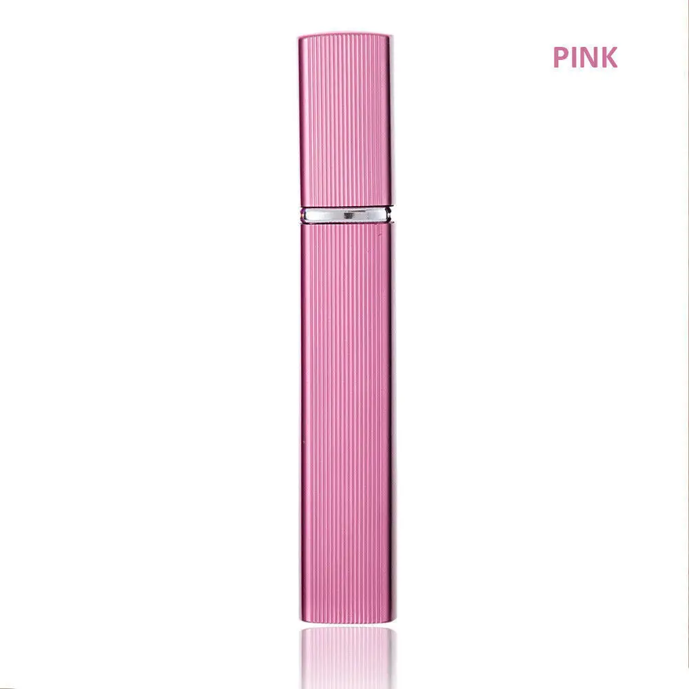 12ml Spray Parfum Bottle 1pcs Metal Case Glass Tank Perfume Bottle Aluminum Nozzle Spray Refillable Rechargeable Glass glass perfume bottle
