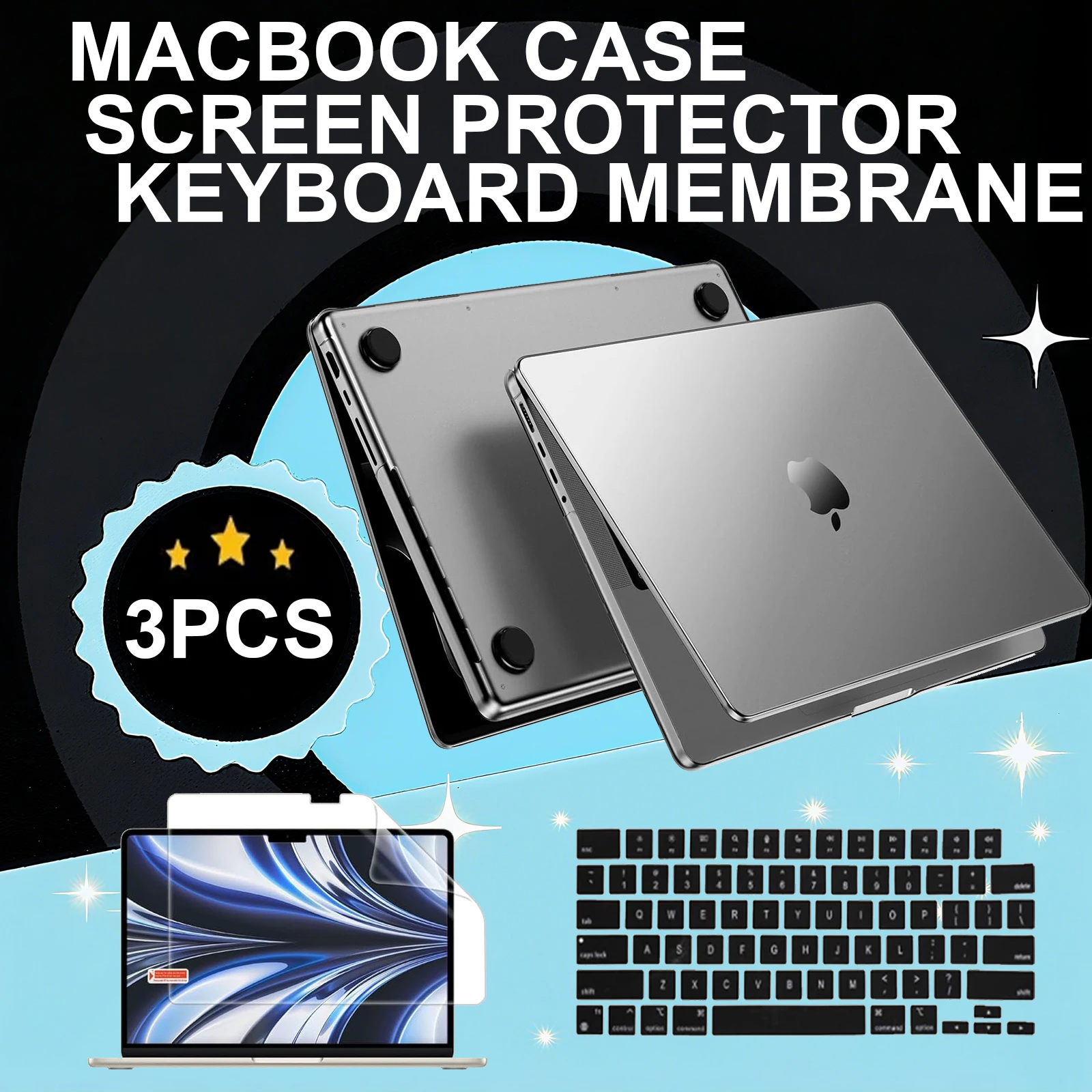 מכסה קשה למחשב נייד MacBook Air בגודל 15 אינץ 'M4 M3 M2 התאמה רשמית צבע דק מאוד מט מקרה עבור MacBook Air 13.6