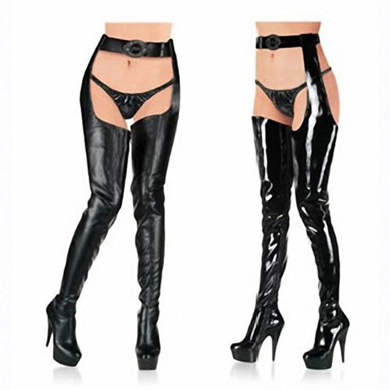 

15cm fetish crotch thigh boots Unisex 20cm stripper heels Pole Dancing Extreme boots are unisex shoes