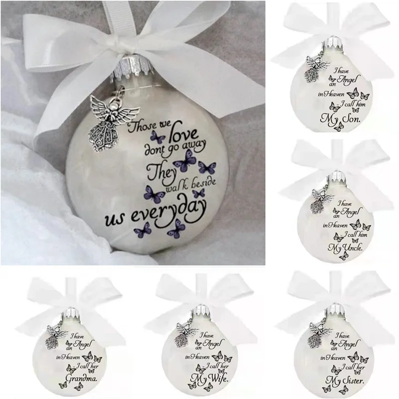 Angel in Heaven Christmas Ornament Durable Memorial Ornament Angel in Heaven Decor Sister Brother Father Mom Memorial Orna