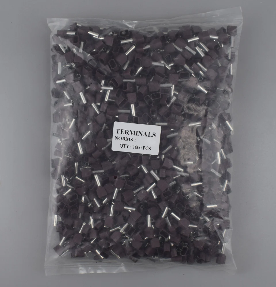 TE0508 TE1508 TE2508 Rohr-Crimp-Anschluss, elektrischer Draht, isolierter Terminator-Block, Kabelendverbinder, Crimp-Anschlüsse – Detail 13