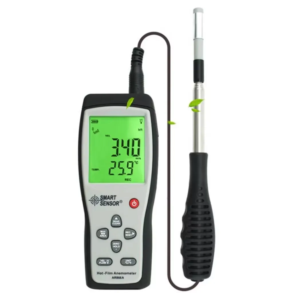 Termometro Ad Aria Termica Velocità Aria Volume Aria Anemometro Ad Alta Precisione Breeze Anemometro Telescopico