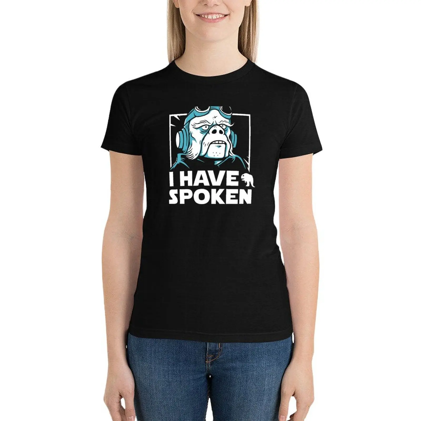 

I have spoken T-Shirt female lady clothes vintage clothes summer top clothes for woman