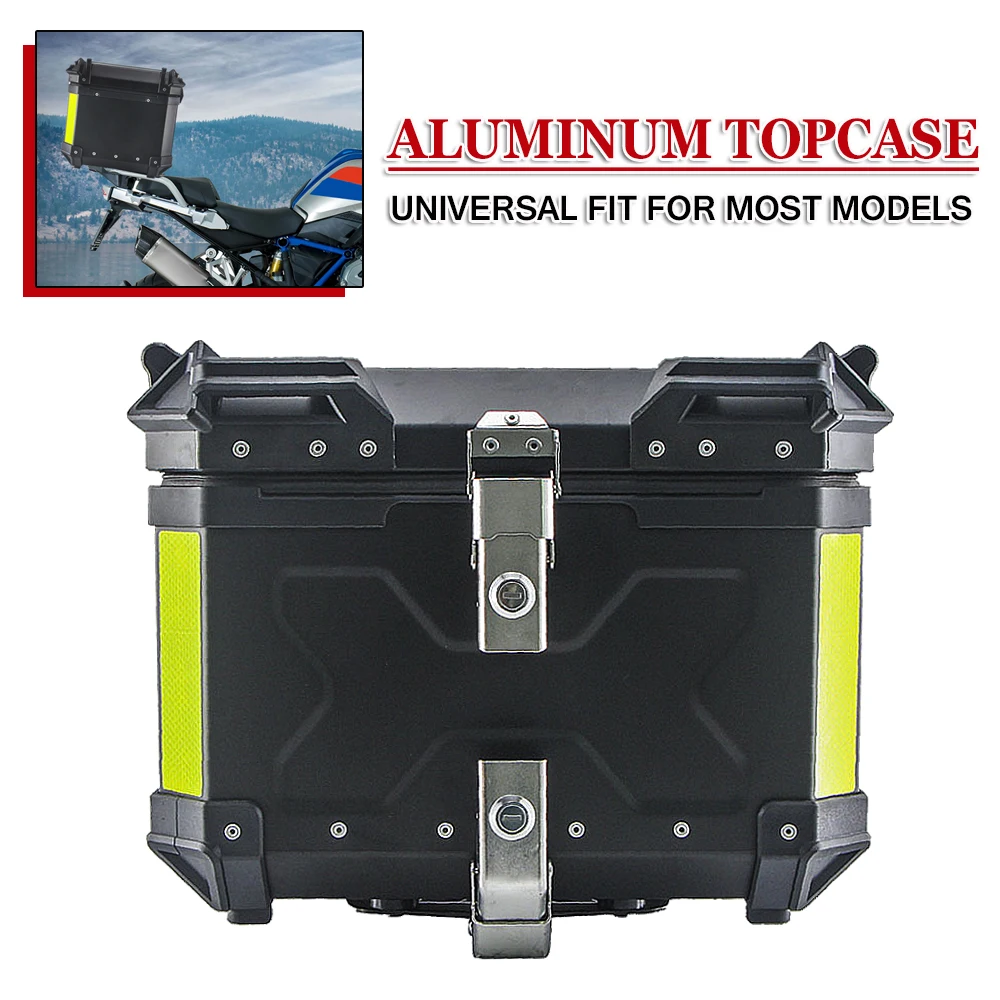 

Universal Aluminum Top Case Motorcycle Tail Box Trunk Travel Luggage Storage Box For BMW R1250GS For Honda CRF1000L For Ducati