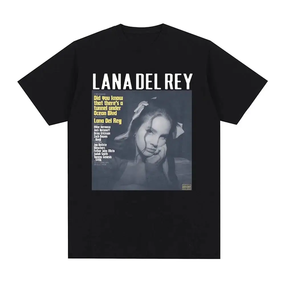 가수 Lana Del Rey 프린트 T 셔츠 남성 여성 패션 힙합 streetwear 하라주쿠 반소매 플러스 사이즈 T 셔츠 유니섹스