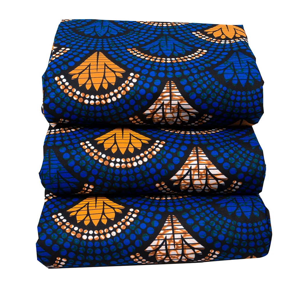 Ankala African Batik Wax Polyester Wax Fabric - 4