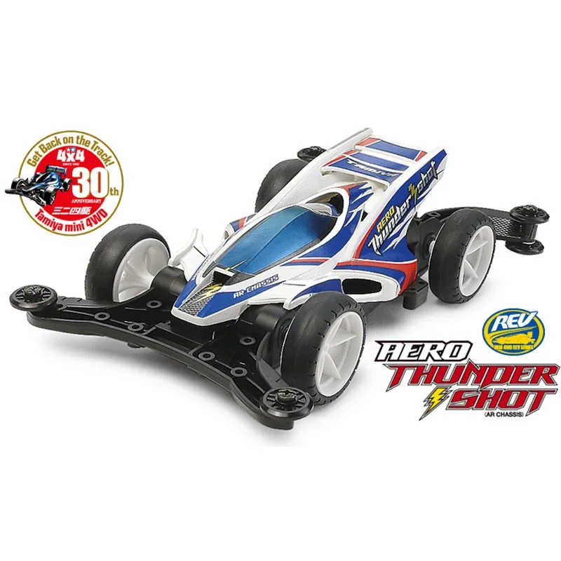 Auto Da Corsa Tamiya Mini 4Wd Originale 18702 Aero Thunder Shot Ar Chassis Modello In Scala 1/32