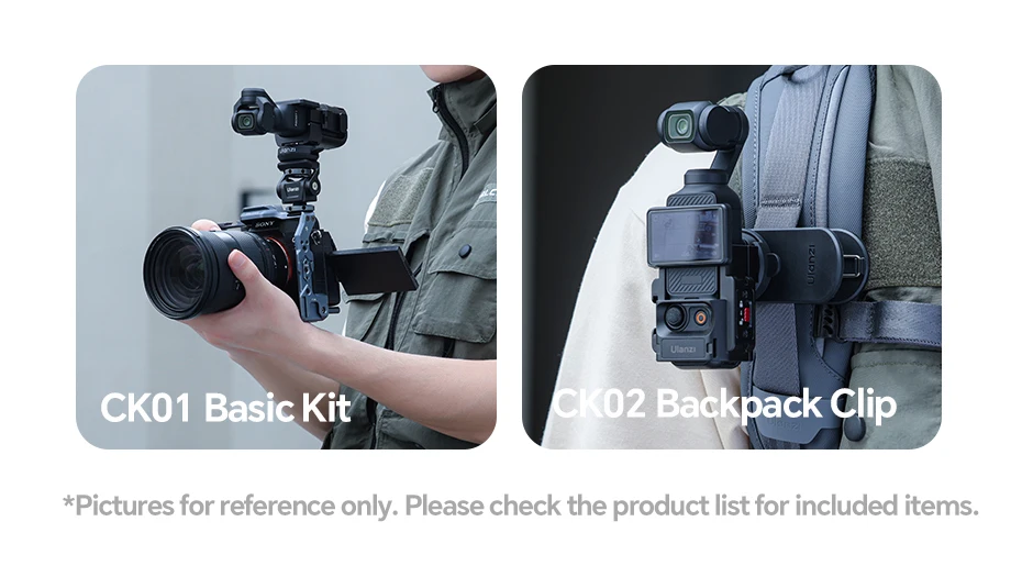 Quick-Release Plate Kit/ Quick-Release Backpack Clip Kit with 1/4'' Screw for Ca