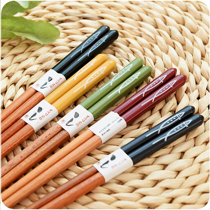 5 Pair Reusable Chopsticks Tableware Non-Slip Chopsticks Tableware Chopstick Gift Kitchen Tools