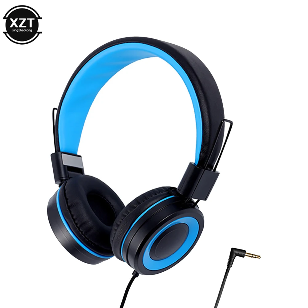 Kids Headphones 3.5mm Audio Jack Wired Earphone Foldable Stereo Headset With Mic for Girls Boys Gift Online Learning Earbuds 2