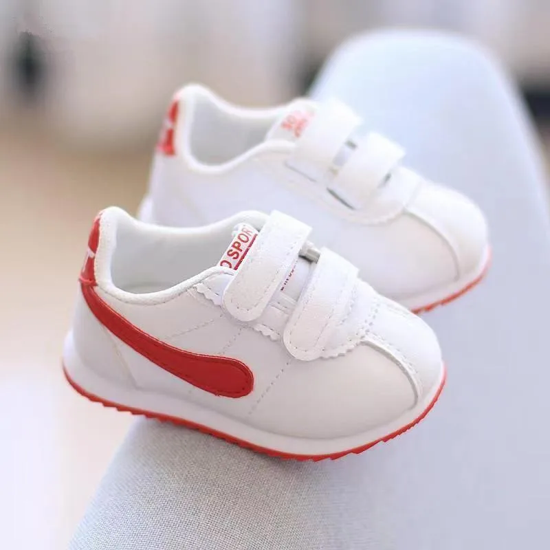 New Non-slip Sneakers Kids Boy Girl Baby 0-2 Years Old Shoes Toddlers Children With Soft Soles Small White Board Shoes Baby Shoe 4