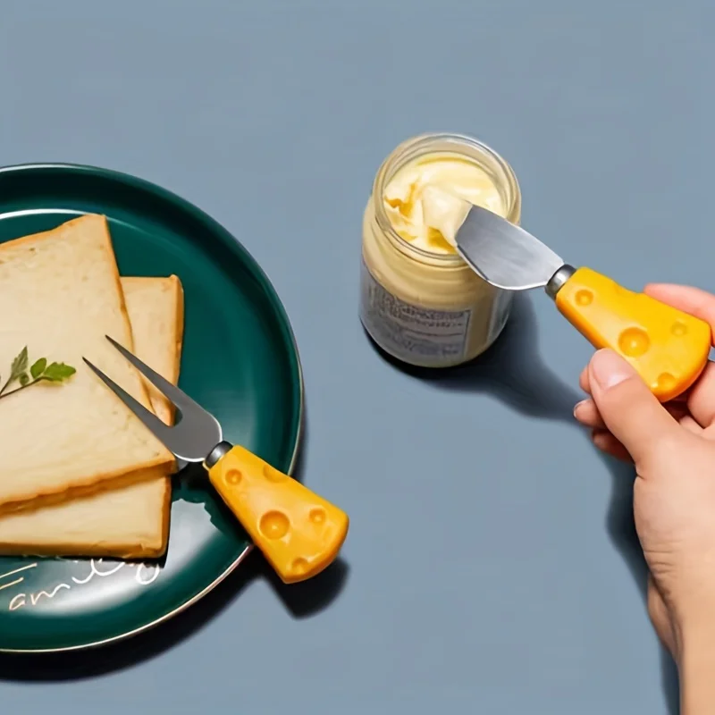 Cheese Knife Set Fruit Fork Tableware Cake Dessert Fork Kitchen Utensils Sets