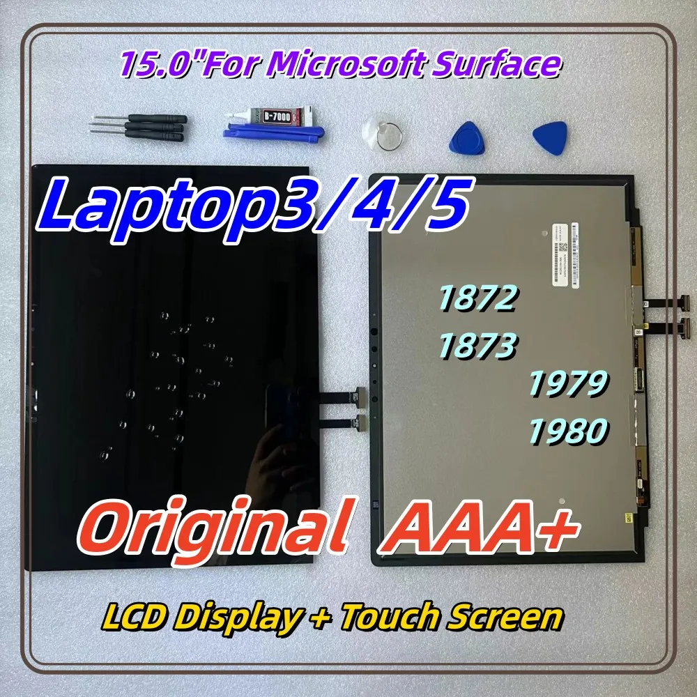 15 "Nuovo Originale Per Microsoft Surface Laptop 3 / 4 / 5 1872 1873 1980 Display Lcd Screen Assembly Per Surface Laptop 3 4 5 Lcd