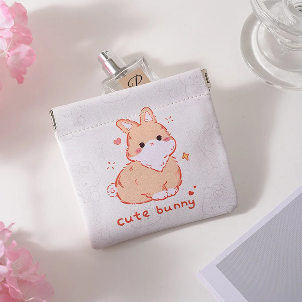 Multifunktionale PU-Lippenstift-Kosmetiktasche mit Automatischer Verschlussfunktion, Cartoon-Mini-Geldbörse, Wasserdichte Datenkabel-Aufbewahrungstasche für Reisen – Detail 6