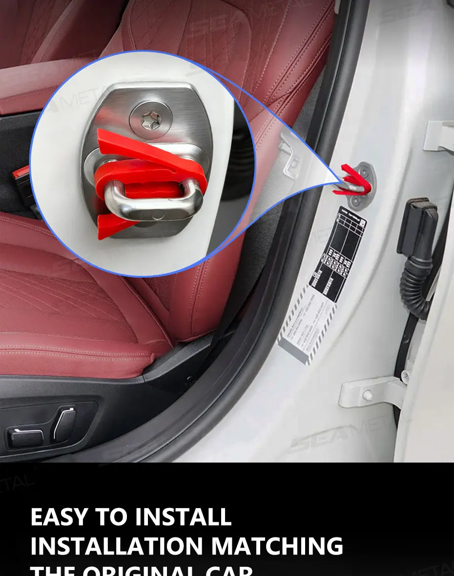 SEAMETAL Auto-Türstoßdämpfer Universeller Silikon-Autotür-Schnallenpuffer Geräuschreduzierendes Anti-Vibrations-Pufferkissen – Detail 6