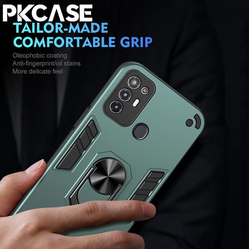 PKCASE Shockproof Case For Infinix Tecno Spark 20 20C 10 10C 9 9T 8C 8T 7 7P Pro Plus Go 2025 2024 2023 2022 Ring Bracket Cover 4