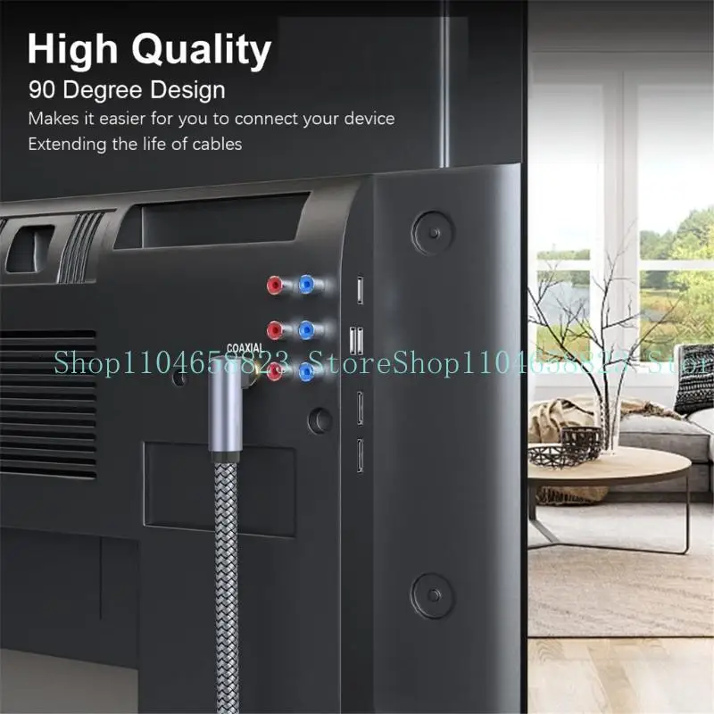 5m Right-Angle Digital Coaxial Audio Cable
