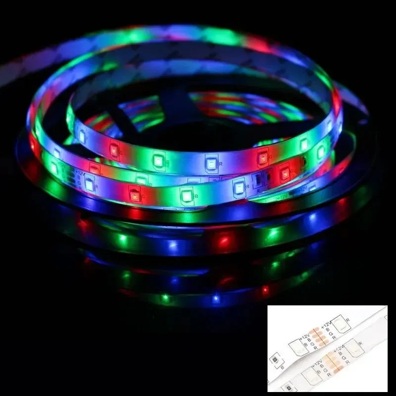 DC 12V LED Strip Light 2835 Waterproof Strip 5M 60LED/M RGB Warm White Strip Tape Lamp Diode Flexible TV Backlight