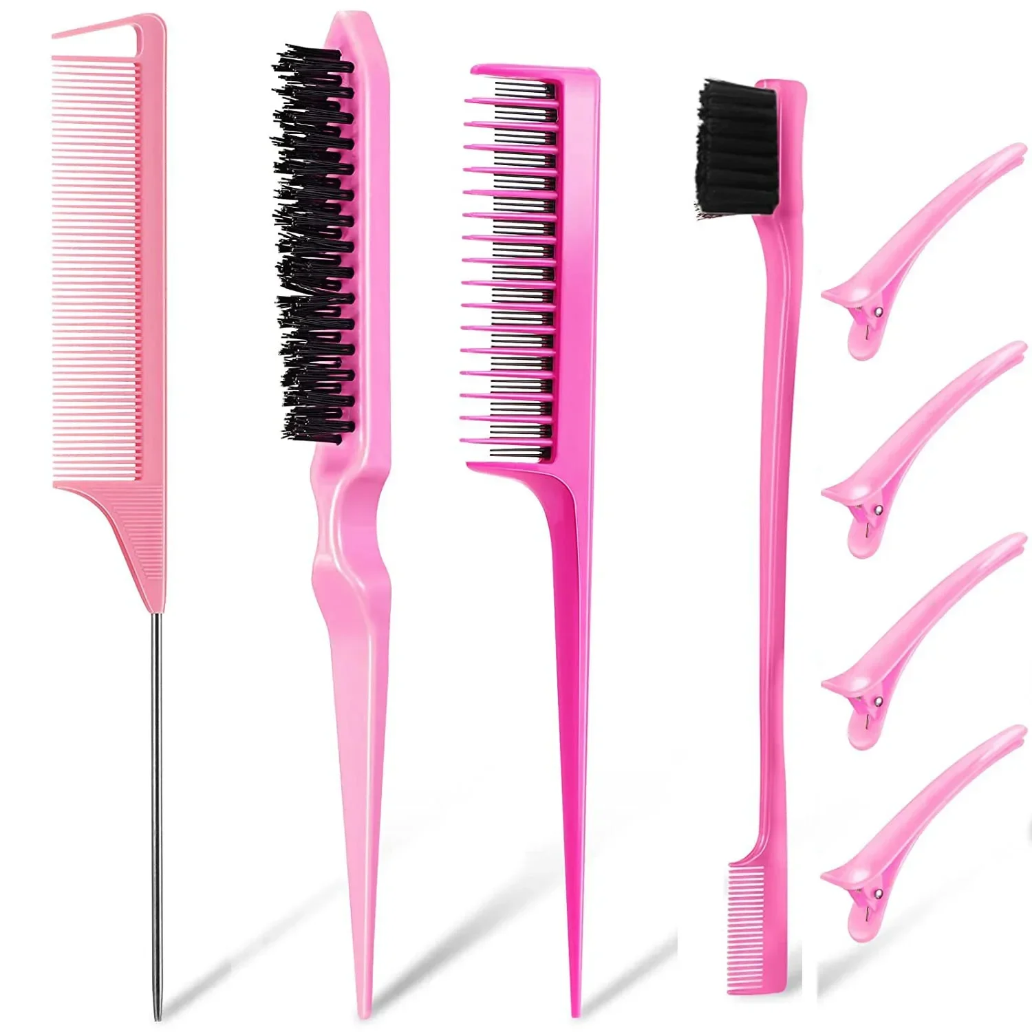 

Comb Set Hair Styling Special Pointy Tail Beating Double Headed Brush Eyebrow Long Barber Makeup Updo Children Hair Salon Tools