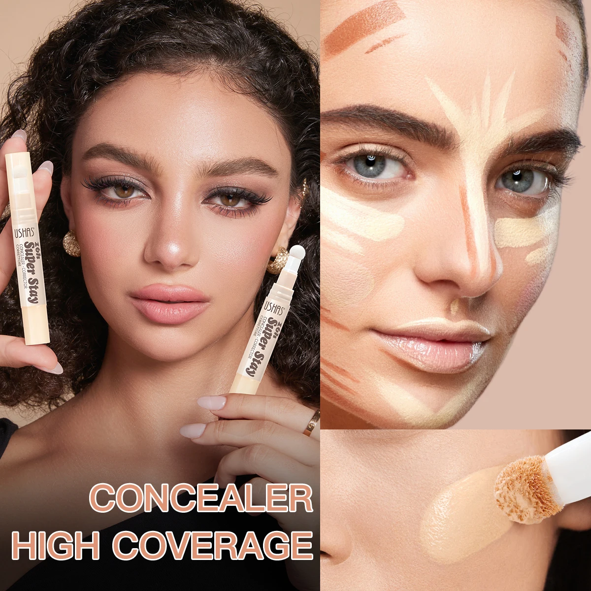 Portable Concealer, Hydrating Natural Concealer, Covering The Black Eye Circles And Wrinkles Of The Lacrimal Groove 2