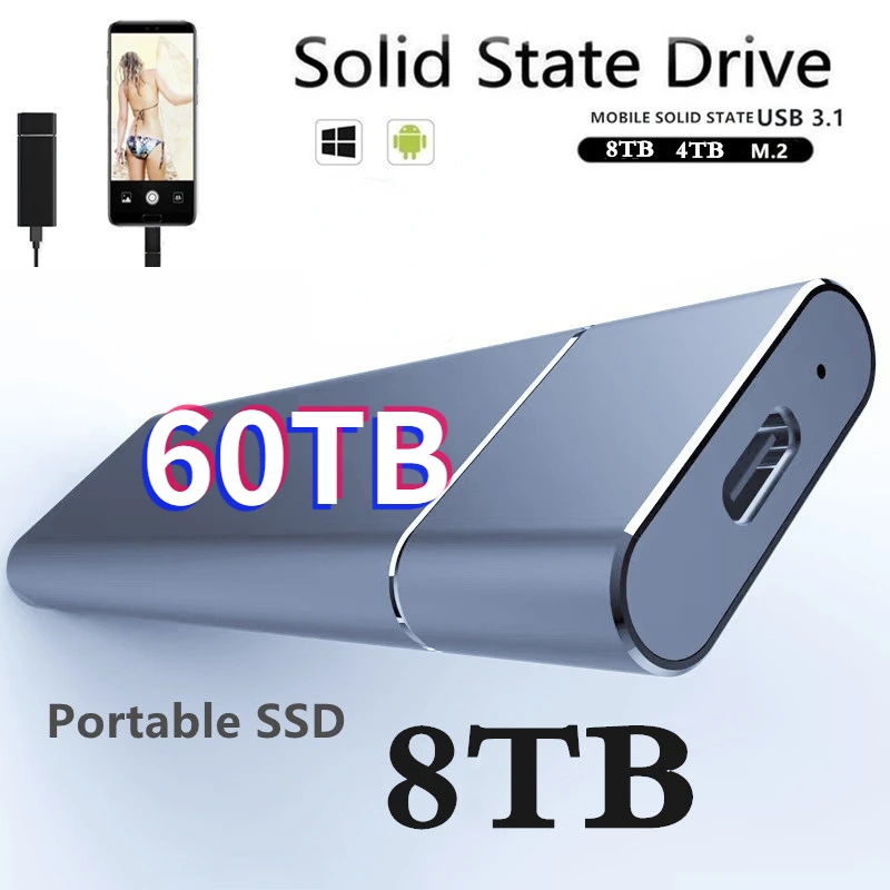 Usb3.1 Super Large Capacity External Hard Disk Drive 2.5 Inch Ssd