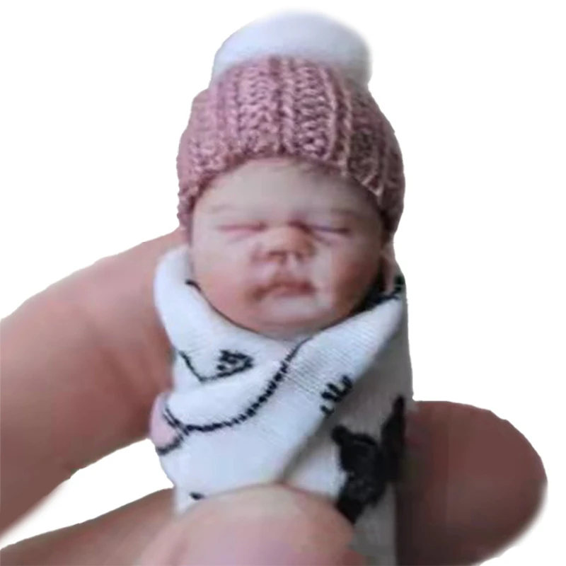 Reborn Dolls Baby Reborn Silicone Reborn Baby Doll 5cm Palm Dolls Pajamas Dress Simulation Baby Reborn Baby Doll Toys - 6