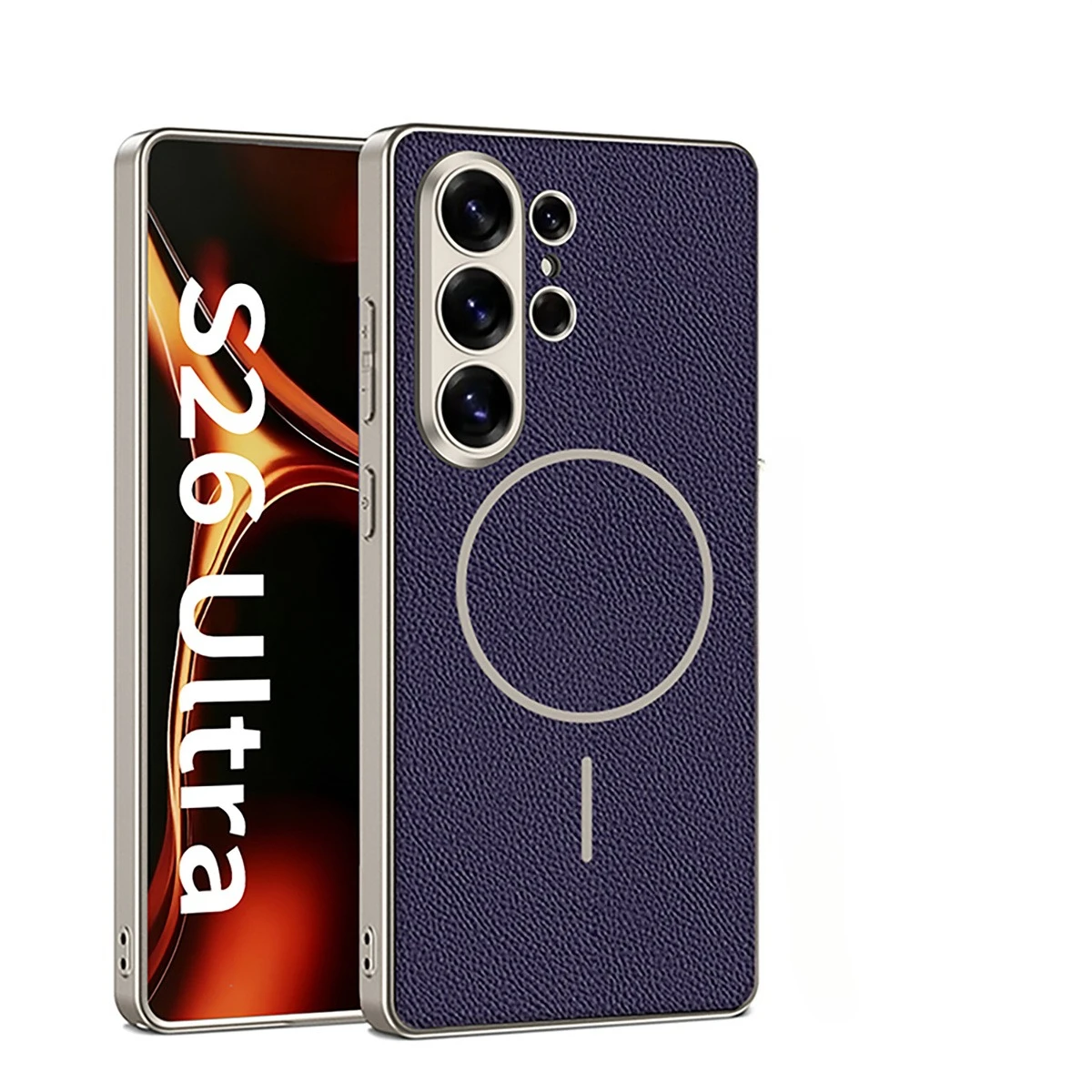 Luxury Leather Slim Matte Wireless Charging Phone Case