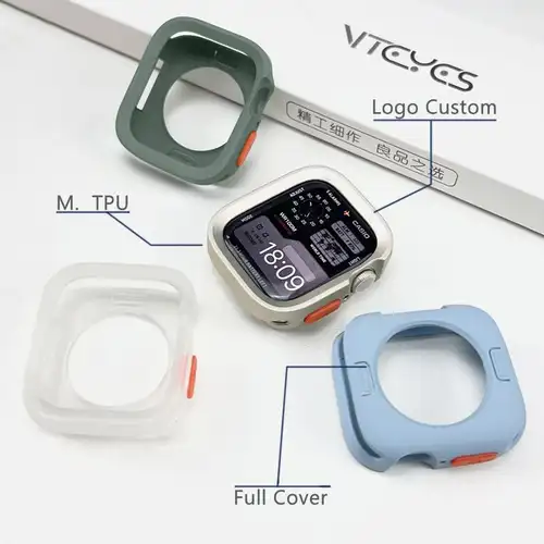 Bumper Soft Silicone Case For Apple Watch 11 10 9 8 7 6 SE 5 Anti-drop Matte Cover For iwatch 49mm 41mm 42mm 46mm 40mm 44mm 45mm - Image 2