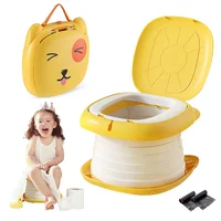 Toddler Travel Potty Portable Foldable Outdoor Indoor Training Toilet for Baby Boy Girl Kid Emergency Potty Seat with Waste Bag 1