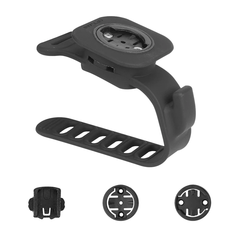 Silicone Bicycle Computer Mount Shockproof Cycling Extended Computer Mount Multi-Function Bike Computer Stand for MTB Road Bike