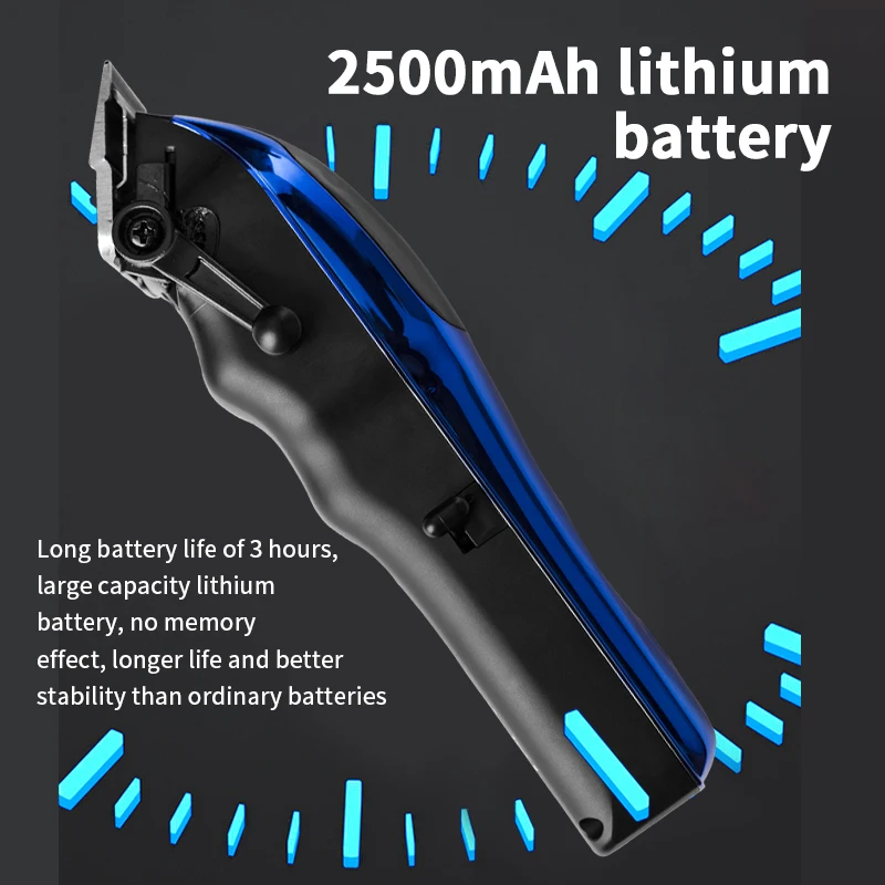 WAIKIL New Men's Barber Multi functional Hair Machines for cutting hair USB charging high-power trimmer Cordless hair clipper 6