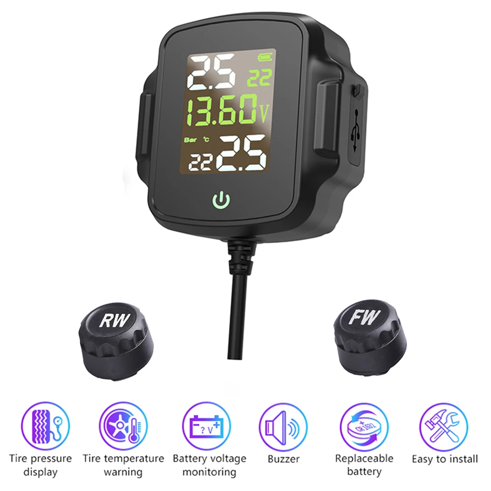 Tpms Motorcycle Tire Pressure Sensors Tire Pressure Monitoring System 2