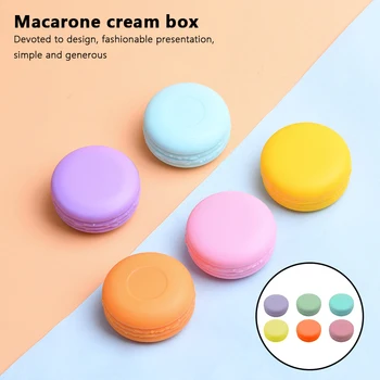 Macaron-Shaped Silicone Cosmetic Jar 1