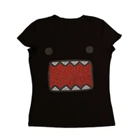 2025 été nouvelles femmes Y2K fille rétro chaud Fix strass Application col rond haut T-shirt drôle Vintage Tama Jun haut 5