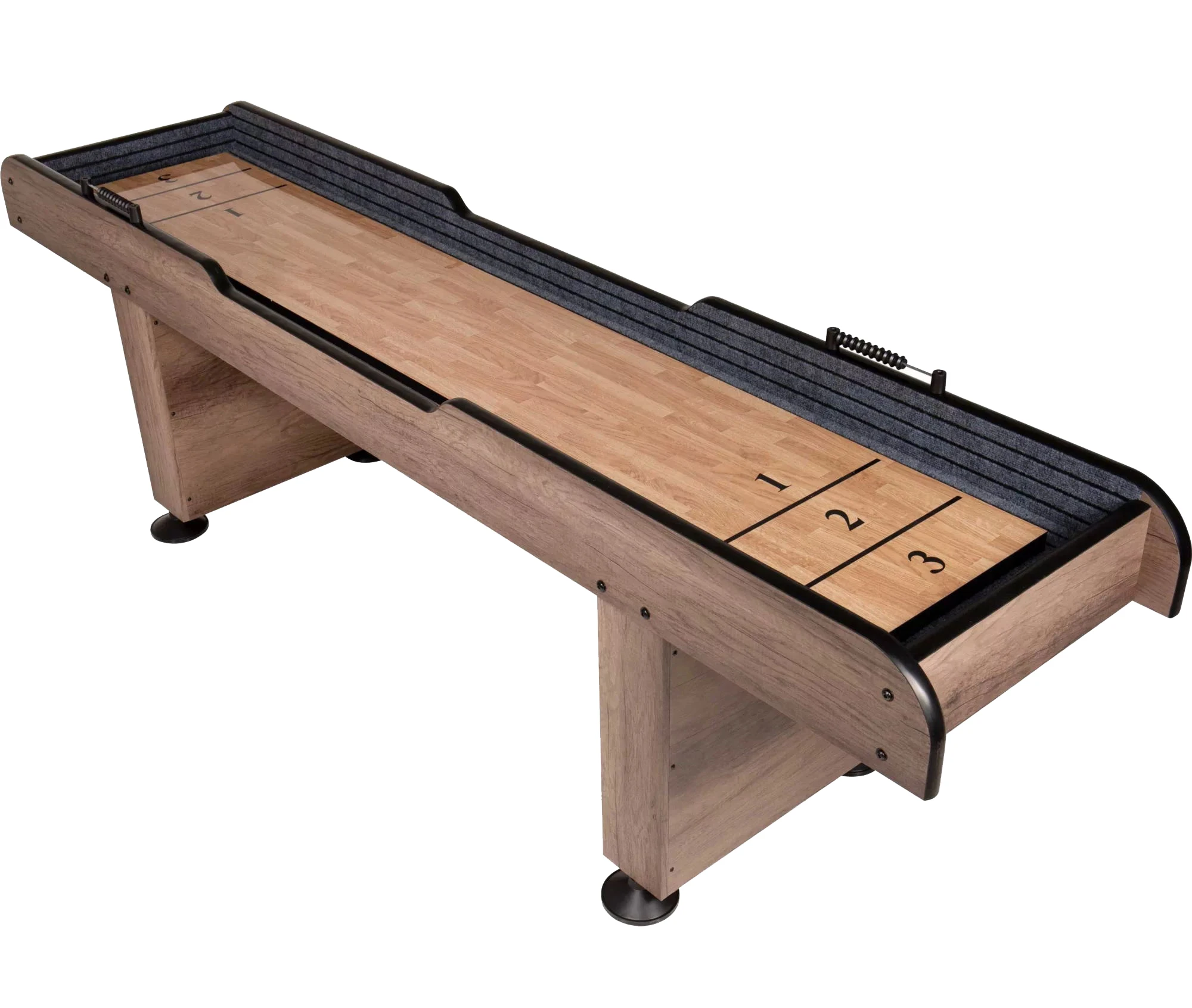 

Factory direct sale 9ft Multiple style special legs smooth playing surface floor shuffleboard game table