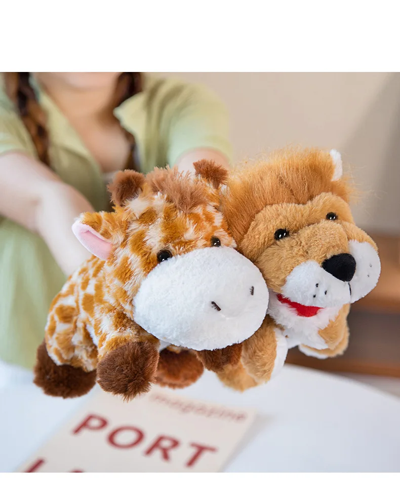 Kawaii Stuffed Plush Animal Puppets - Educational Baby Toys for Kids