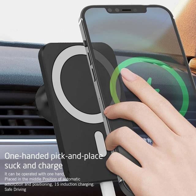 15w qi Auto ladegerät Typ c Handy Mag safing kabelloses Ladegerät Auto  halterung Magnet halter für iPhone 12 13 Pro Auto aufladung - AliExpress