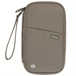 RFID Blocking Multifunction Travel Document Organizer & Passport Wallet (Grey)