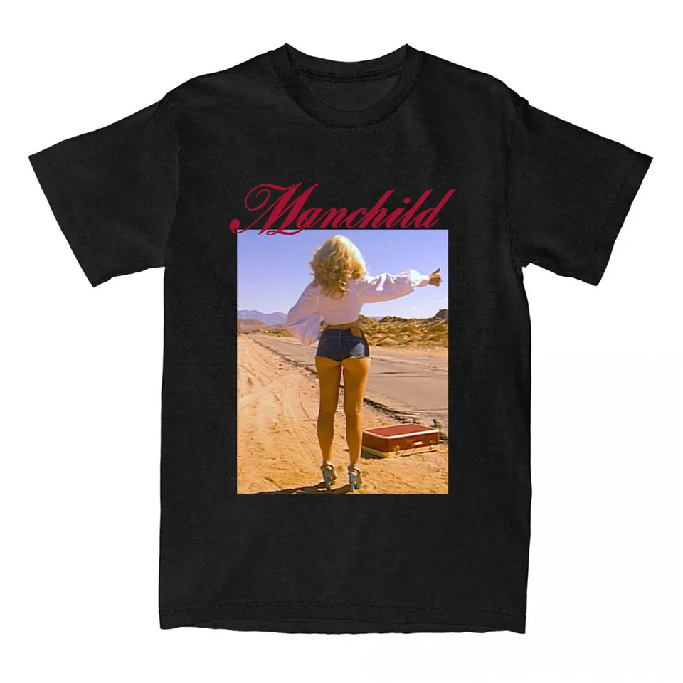 Manchild Photo Print T-shirt Sabrina Carpenter Singer Graphic