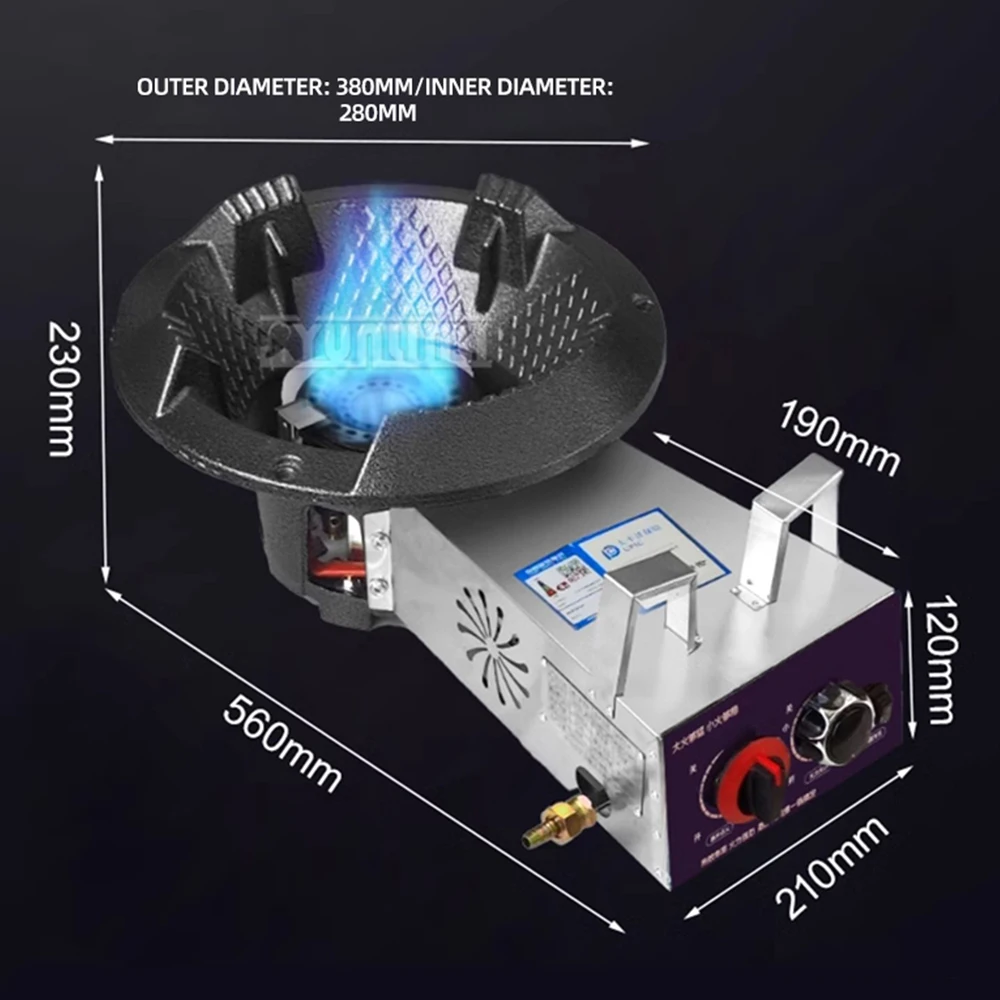 Desktop Energy-saving Gas Cooktop Kitchen Single-hole Low-pressure Fierce Fire Gas Stove Piano Cottura